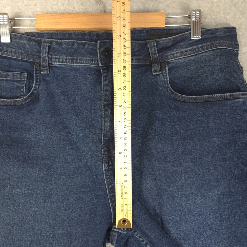 TPJ The Perfect Jean Slim Thick Mens Blue Stretch Denim Jeans 36x28 (Fits 38x29)